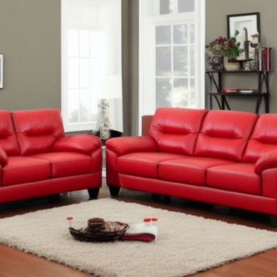 red leather sofa and loveseat (2).jpg
